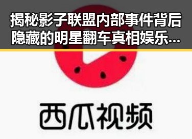 揭秘影子联盟内部事件背后隐藏的明星翻车真相娱乐吃瓜酱同款配音引发热议