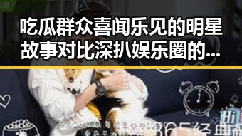 吃瓜群众喜闻乐见的明星故事对比深扒娱乐圈的背后真相
